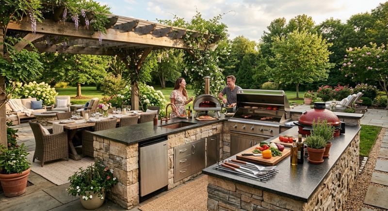 Outdoor Kitchen Construction in Napa, CA